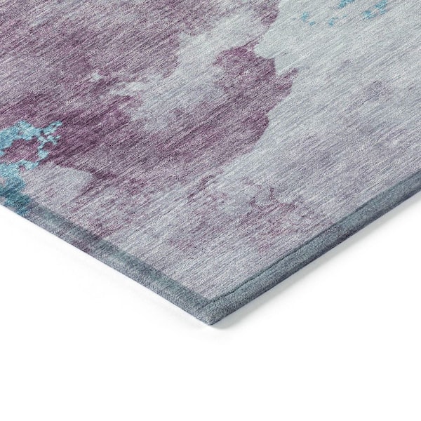 Chantille Machine Washable Indoor/Outdoor Abstract ACN2108 Lavender 8 ft. x 10 ft. Area Rug