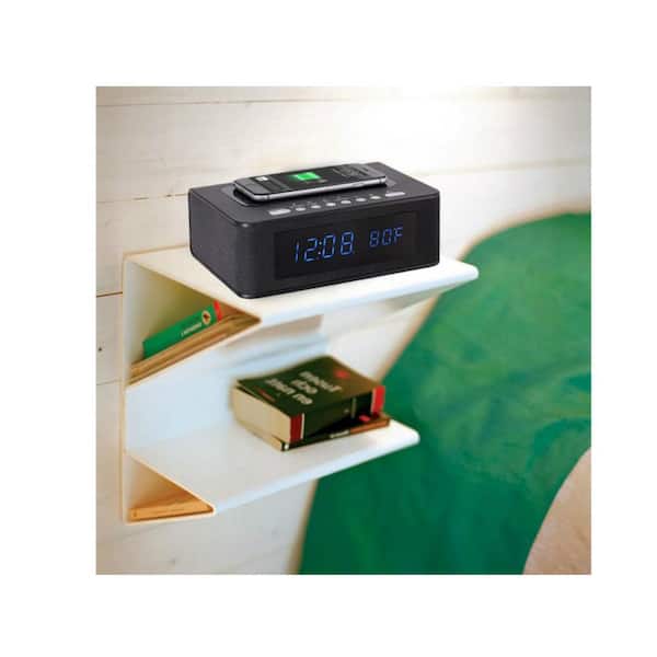 SXE Wireless Charging Bluetooth Speaker Clock Radio with Alarm