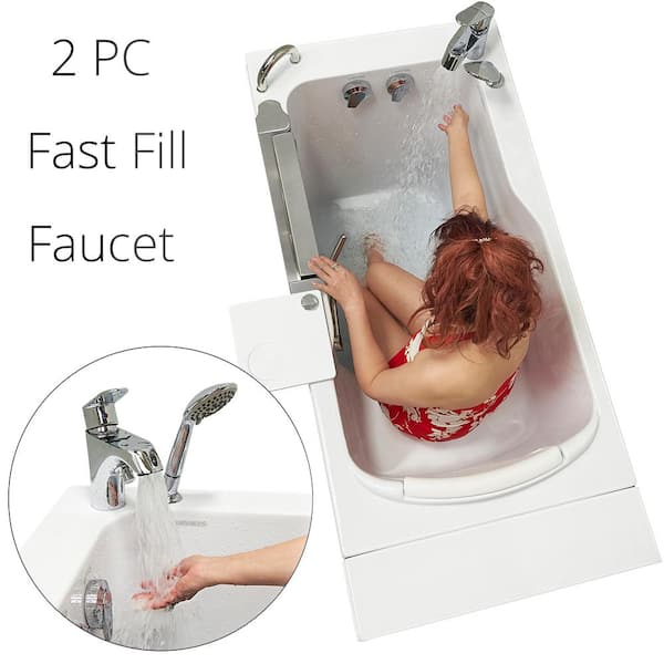 fcrb shower slide 28㎝ white Total Care in Bathing BS Series 28-in x 52-in White Gel