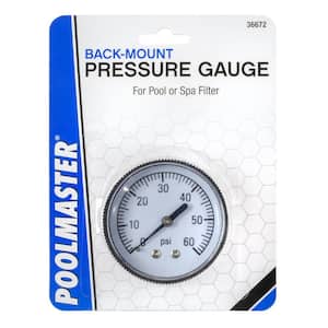 1/4 in. Back Mounted Swimming Pool and Spa Pressure Gauge