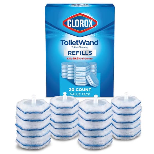 Clorox ToiletWand Disinfecting Refills Toilet Bowl Cleaner Disposable Wand Heads (20-Count)