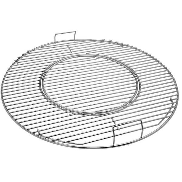 Upgraded Hinged Replacement Grill Grate with Removable BBQ Center for 22 in. Weber Charcoal Grill