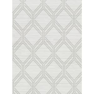 Vaughan Light Grey Geometric Light Grey Wallpaper Sample