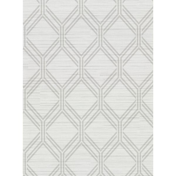 Warner Vaughan Light Grey Geometric Light Grey Wallpaper Sample 29102729SAM The Home Depot