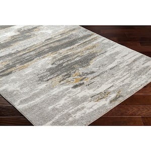 San Francisco Gray Abstract 8 ft. x 10 ft. Indoor Area Rug