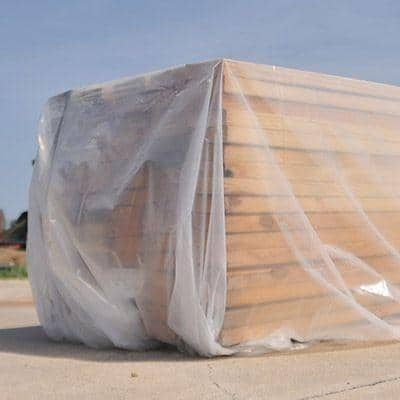 Husky 10 Ft X 100 Ft Clear 0 7 Mil Perforated Drop Cloth 4 Pack Rs0710 100c The Home Depot