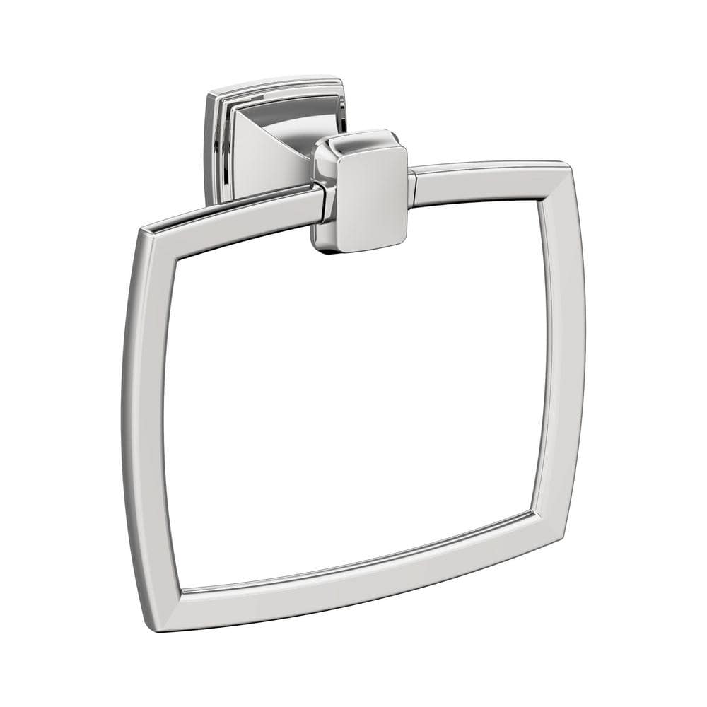 Amerock Revitalize 6-13/16 in. (173 mm) L Towel Ring in Chrome