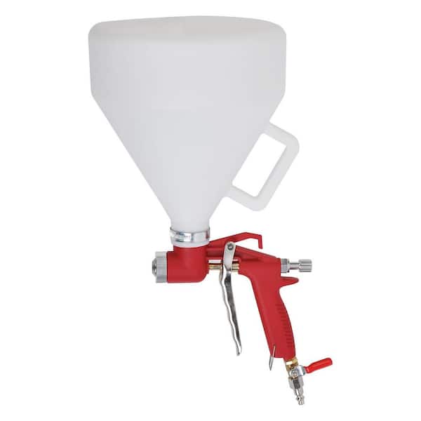 1.45 gal. Texture Sprayer with 3 Nozzles 4.0 mm 6.0 mm 8.0 mm for Drywall, Hopper with 8 mm 12 mm Air Inlet, Red