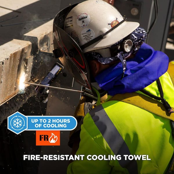 Ergodyne Chill-Its 6606FR Blue Cooling Towel 6606FR - The Home Depot