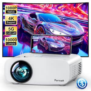 1920 x 1080 Full HD LCD 5G WiFi Bluetooth Projector with 10000 Lumens