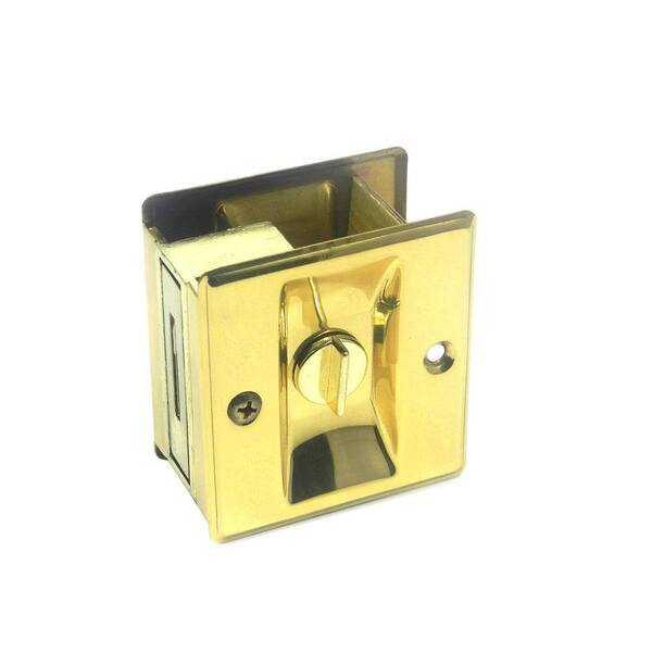 Barton Kramer Brass Pocket Door Privacy Lock