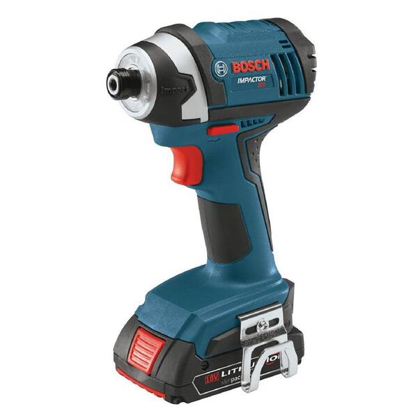 Bosch 18 Volt Lithium-Ion Cordless 1/4 in. Hex Compact Tough Variable Speed Impact Driver Kit with (2) 2.0Ah Batteries