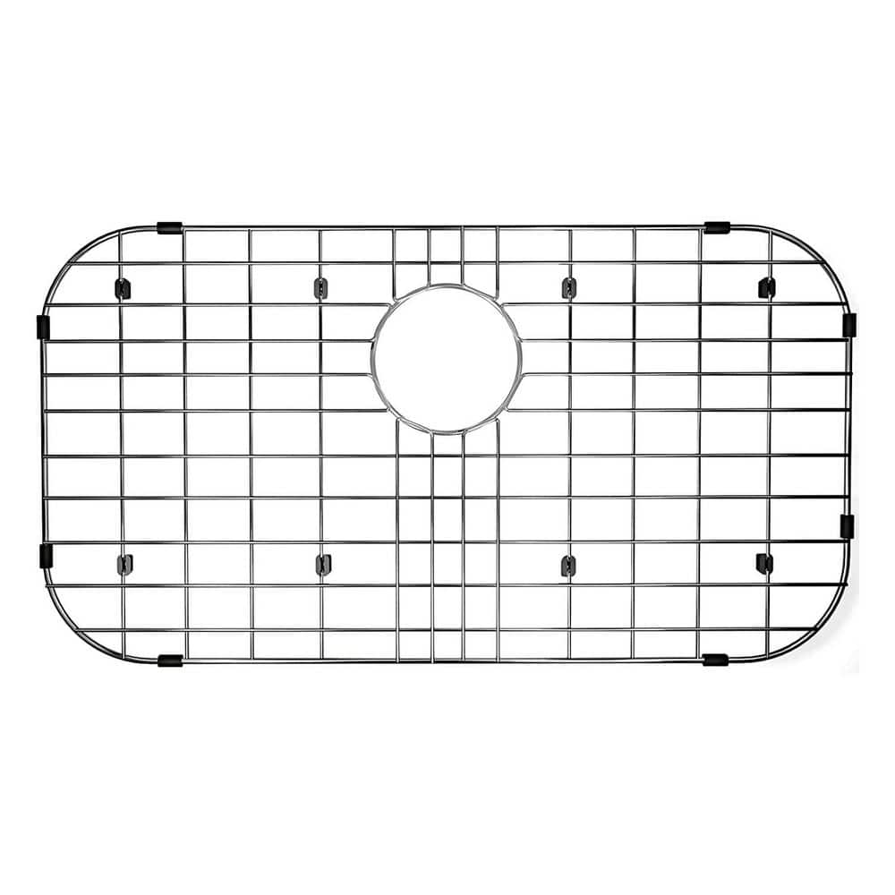 26 in. L x 14 in. W Sink Bottom Grid Protector Grate in Stainless Steel with Centered Drain price history on PriceWatchPro
