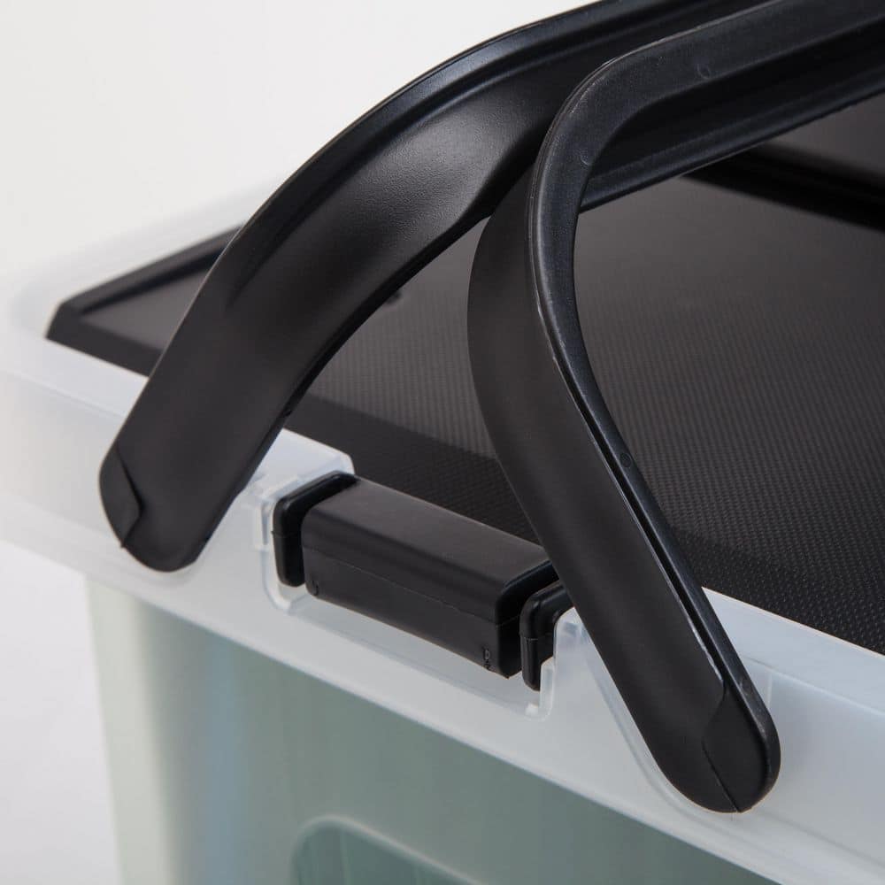 UPC 762016444864 product image for 25 Qt. Letter Size Portable Wing Lid File Storage Box in Black | upcitemdb.com