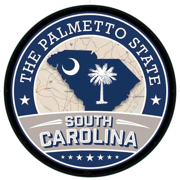 Evergreen 23 in. South Carolina Palmetto State Plug-in LED Lighted Sign