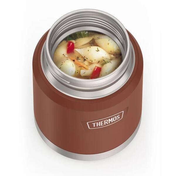 Thermos 16 oz. Saddle Brown Stainless Steel Food Jar w/Spoon
