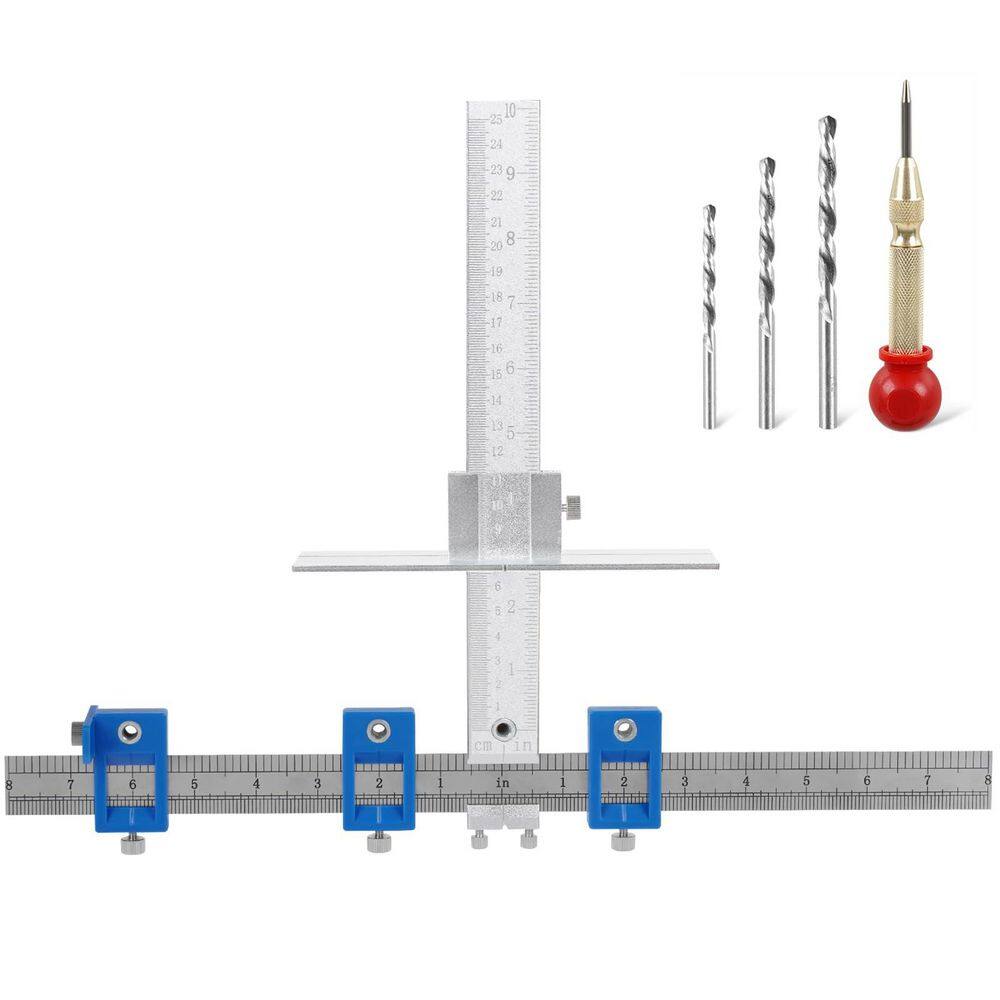 Cabinet Hardware Installation Template Metal Drill Guide Punch Locator for Handles Knobs Doors Drawers DIY price history on PriceWatchPro