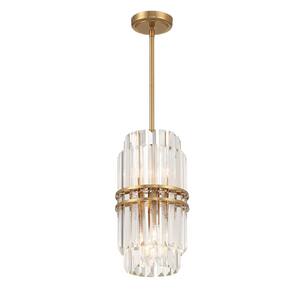 00633779095689, Hayes 4-Light Aged Brass Pendant-Light