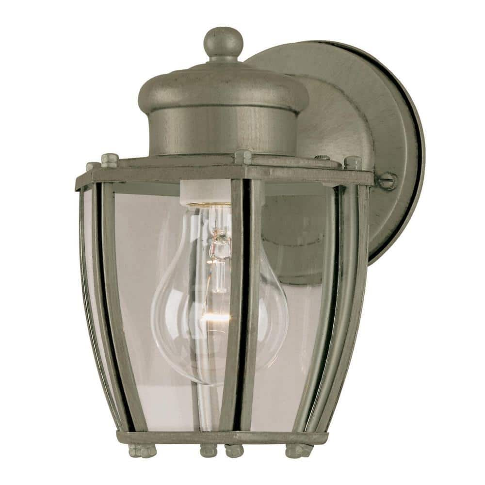 silver porch light