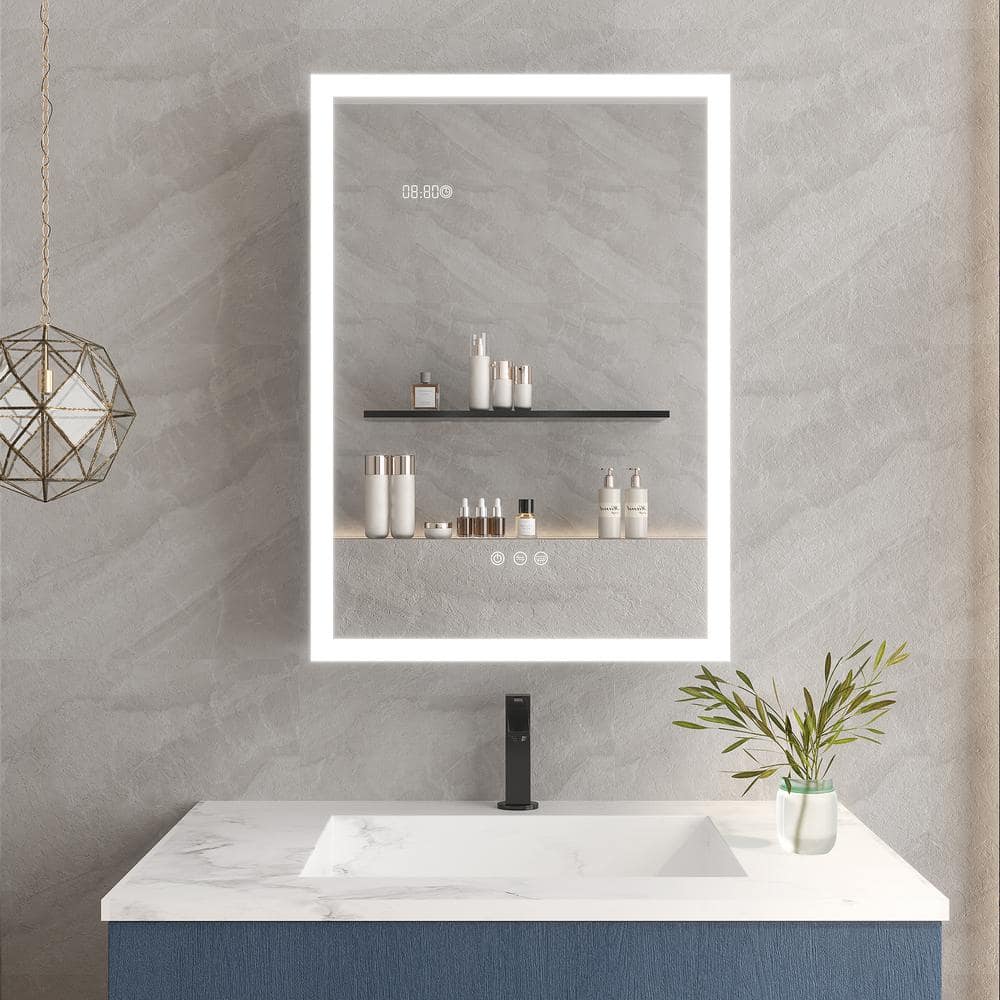 20 in. W x 28 in. H Rectangular Aluminum Frameless Recessed/Surface Mount Medicine Cabinet with Mirror price history on PriceWatchPro