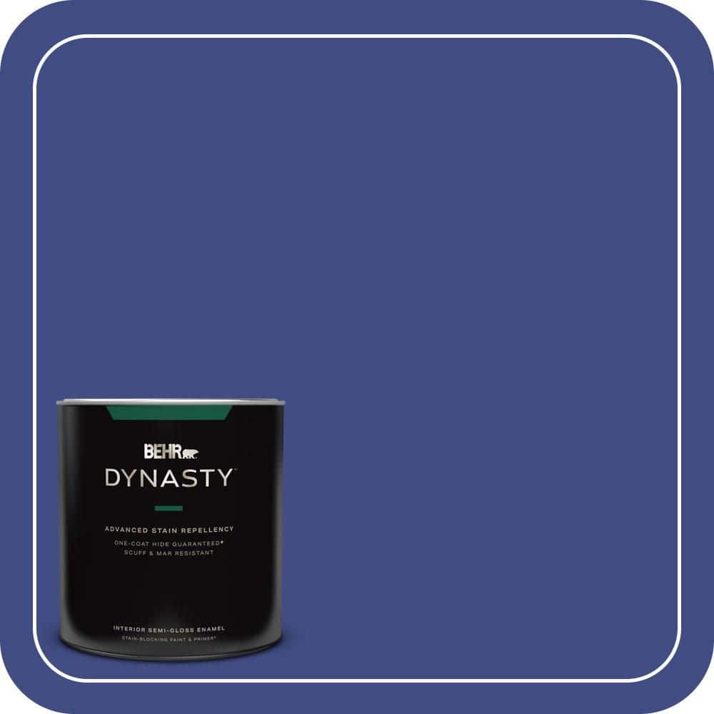 1 qt. #MQ5-48 Boudoir Blue One-Coat Hide Semi-Gloss Enamel Interior Stain-Blocking Paint and Primer price history on PriceWatchPro