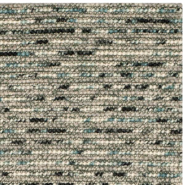Jute Area Rug Safavieh Bohemian Hand Woven GREY Wool BOH525K 