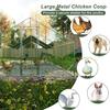 Runesay 10 ft. L x 25.5 ft. W x 6.56 ft. H Metal Chicken Coop Walk-In ...