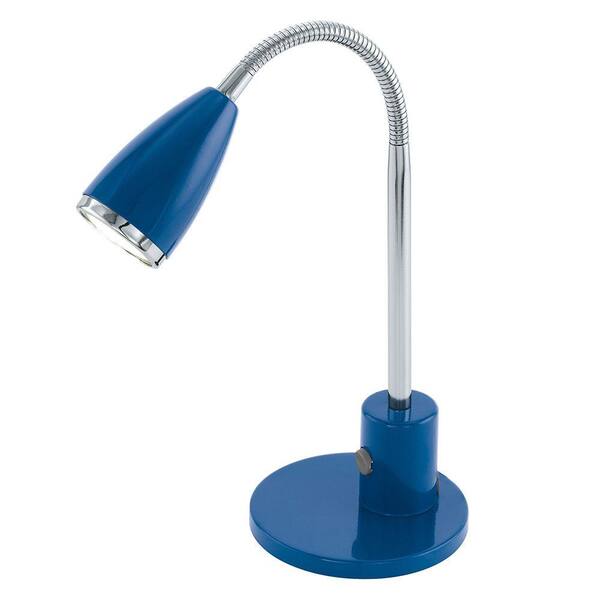 EGLO Fox 9 in. Blue Desk Lamp