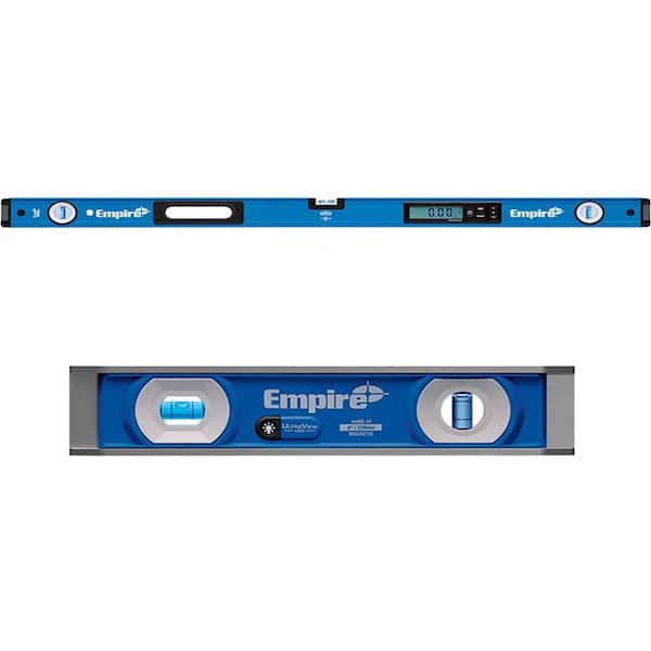 Empire 48 in. True Blue Digital Level with UltraView LED 9 in. Torpedo Level
