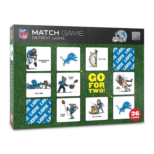 NFL Detroit Lions Licensed Memory Match Game