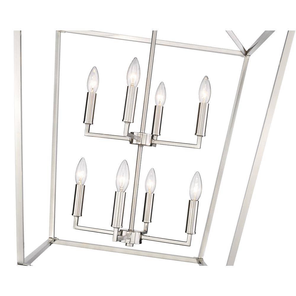 Elegant Satin Nickel 8-Light Pendant for Refined Interiors