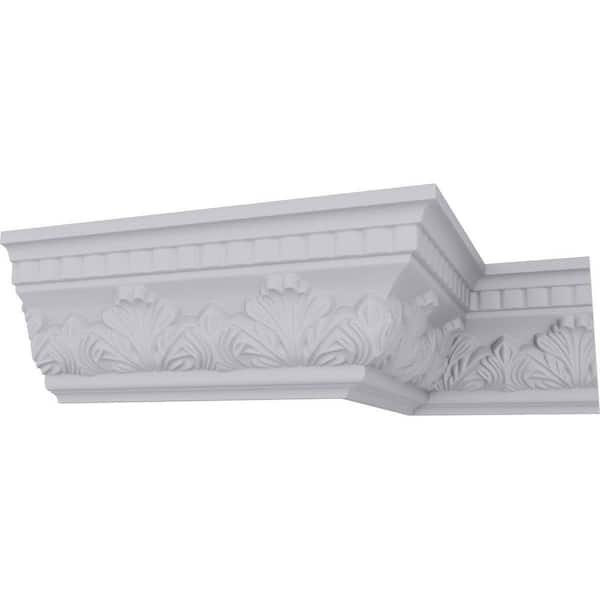 Ekena Millwork SAMPLE - 3-1/4 in. x 12 in. x 4-1/2 in. Polyurethane Devon Crown Moulding
