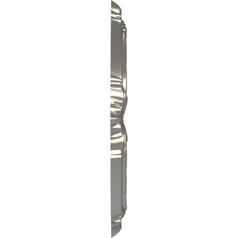 Aged Dark Steel Thermoformed PVC Ceiling Medallion, 10" Diameter