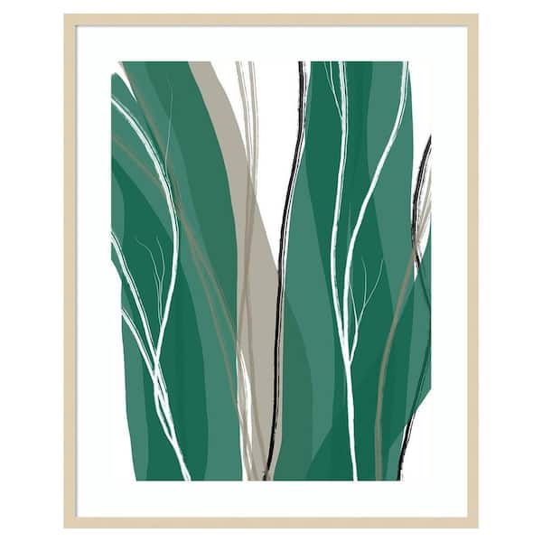 Amanti Art Sea Meadow IV by Jim Schlotzhauer 33 in. W x 41 in. H. Wood Framed Wall Art Print Framed in Brown