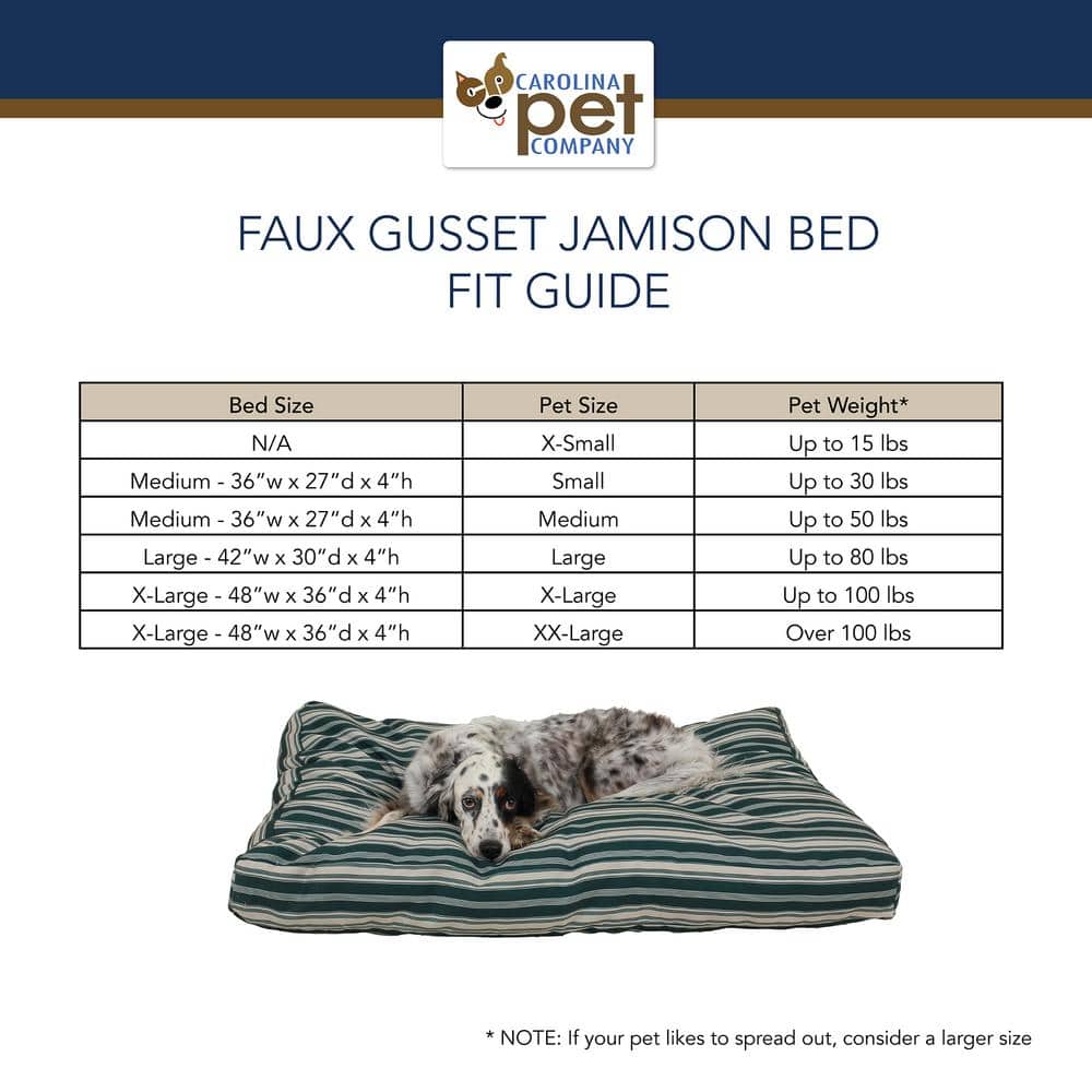 Small Green Striped Polyester Outdoor Pet Bed