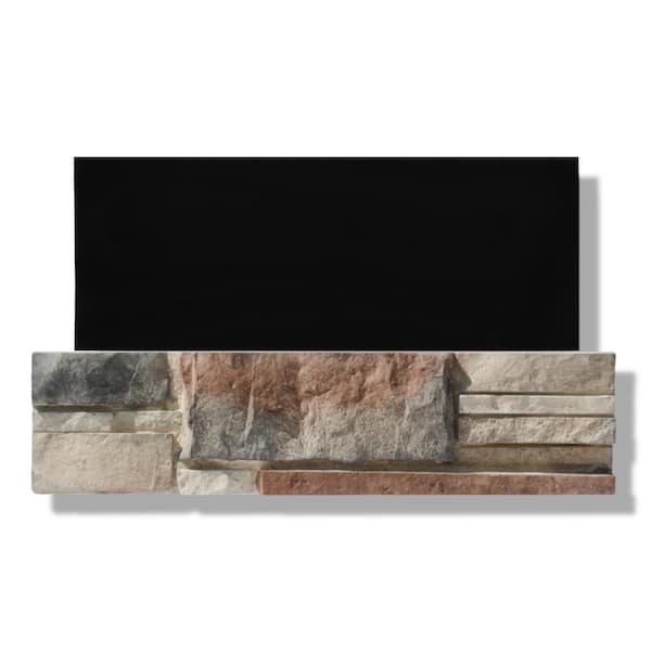 Silvermine Stone 6 in. x 24 in. Stone Veneer Ledgestone Flat Panel