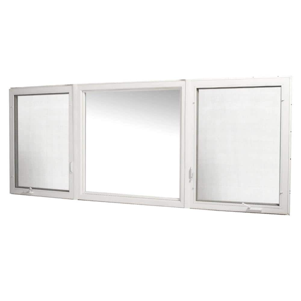 TAFCO WINDOWS 119.5 In. X 48 In. Right/Left Hand Vinyl Casement Window ...