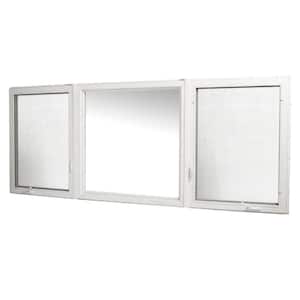 119.5 in. x 48 in. Right/Left Hand Vinyl Casement Window with Screen - White