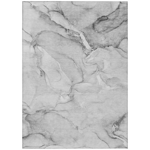 Addison Rugs Chantille ACN516 Gray 5 ft. x 7 ft. 6 in. Machine Washable Indoor/Outdoor Geometric Area Rug