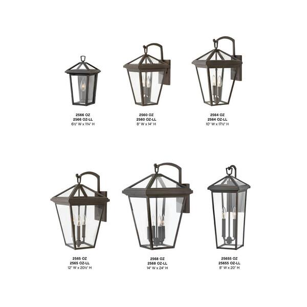 HINKLEY - Alford Place Medium Oil Rubbed Bronze Outdoor Wall Mount Lantern
