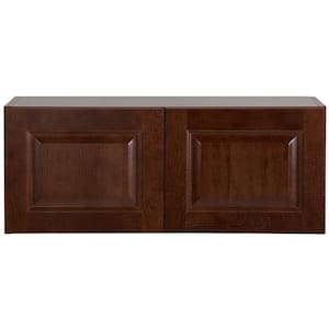 Benton Assembled 30x12x12 in. Wall Cabinet in Amber