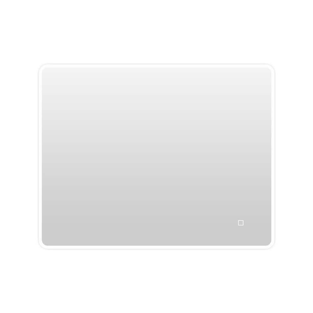 36 in. W x 28 in. H Large Rectangular Frameless Anti-Fog Wall-Mount LED Lig