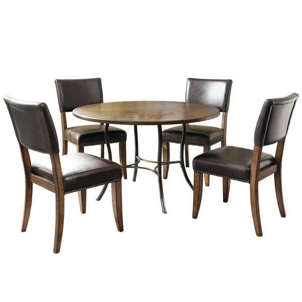 Hillsdale Furniture Cameron 5-Piece Dark Grey Dining Set