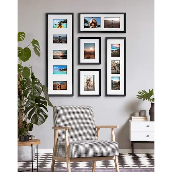 Gallery Black Picture Frame (Set of 5)