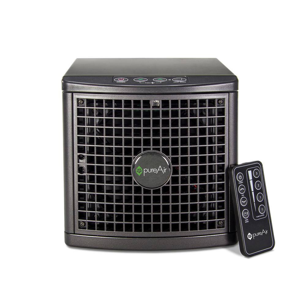 Black Table-Top Ionic HEPA Air Purifier with Remote