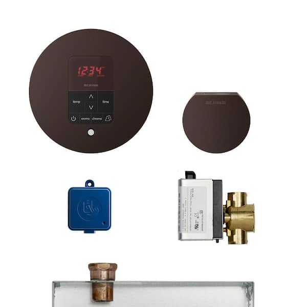Mr. Steam MS Butler Package with iTempo Pro Round Programmable Control for Steam Bath Generator in Oil Rubbed Bronze