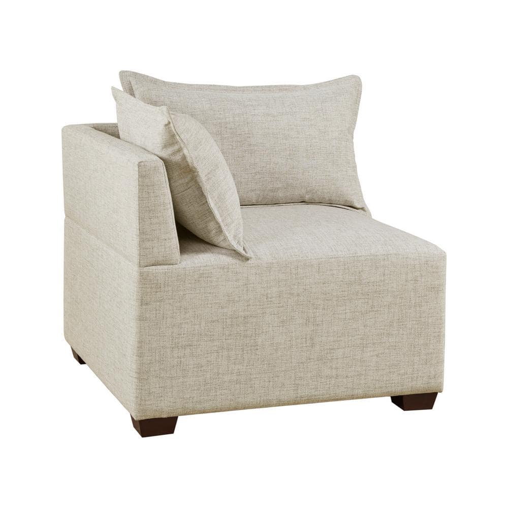 Molly 35" Linen Modular Corner Chair