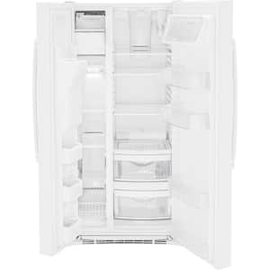 23.0 cu. ft. Side by Side Refrigerator in White, Standard Depth, ENERGY STAR