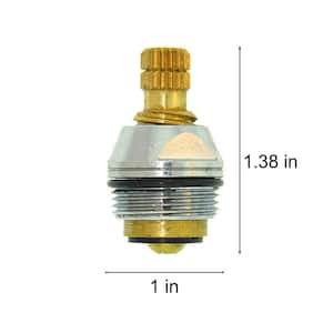 1 3/8 in. 18 pt Broach Hot Side Stem for Indiana Brass Replaces 631C&D