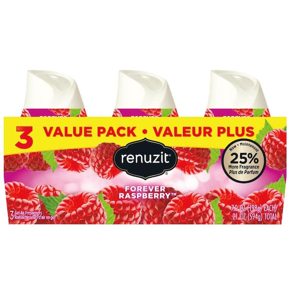 Renuzit Fresh Picked Collection 7 oz. Raspberry Adjustable Gel Solid Air Freshener (3-Pack)